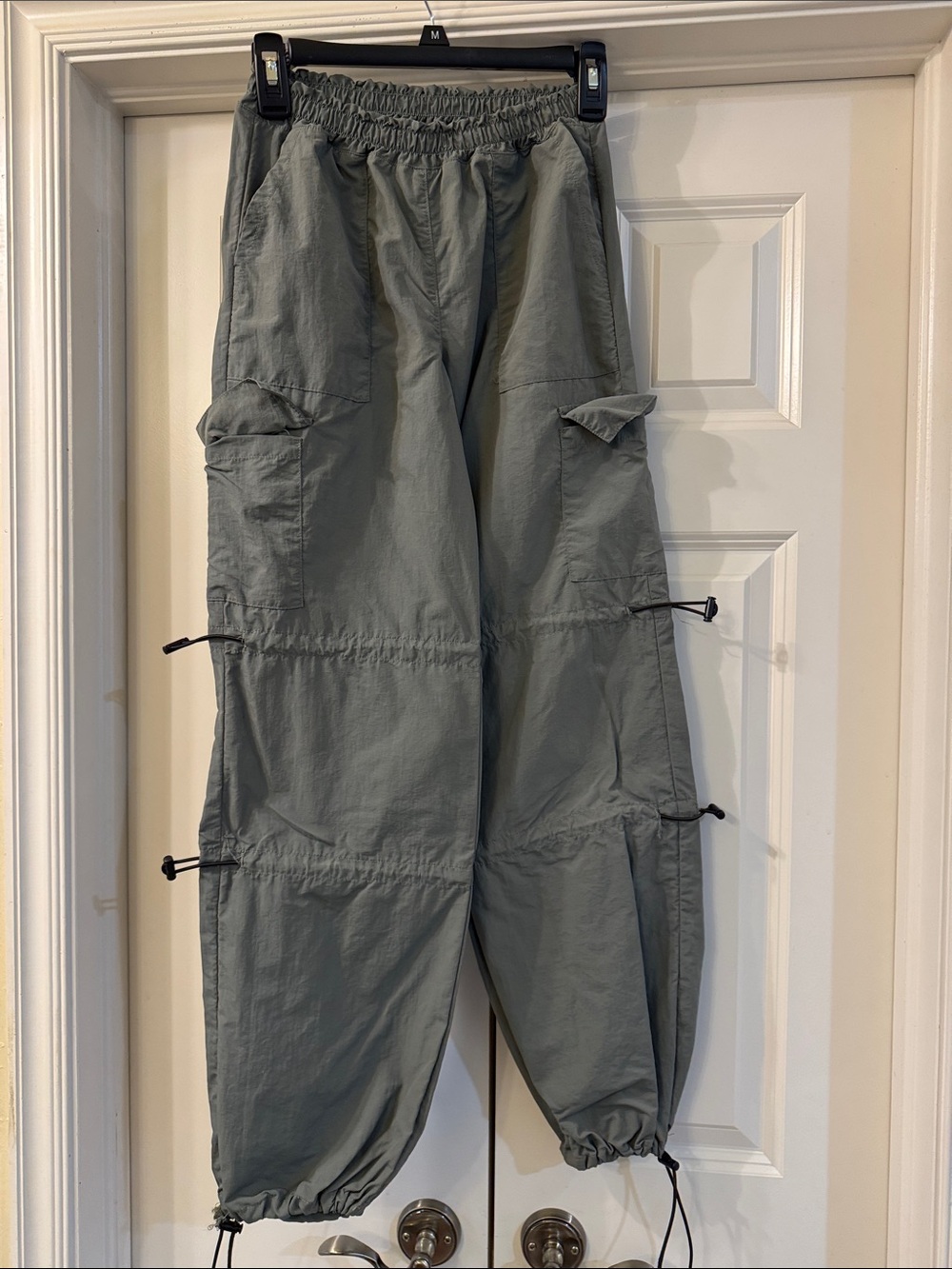Kids Olive Green Utility Cargo Pants